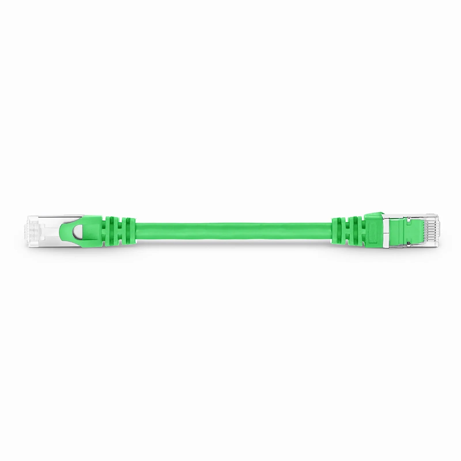 6 Inch Short Shielded Cat6a S/FTP Network Patch Cord, Multi-Color Snagless RJ45 High Bandwidth LAN Wire